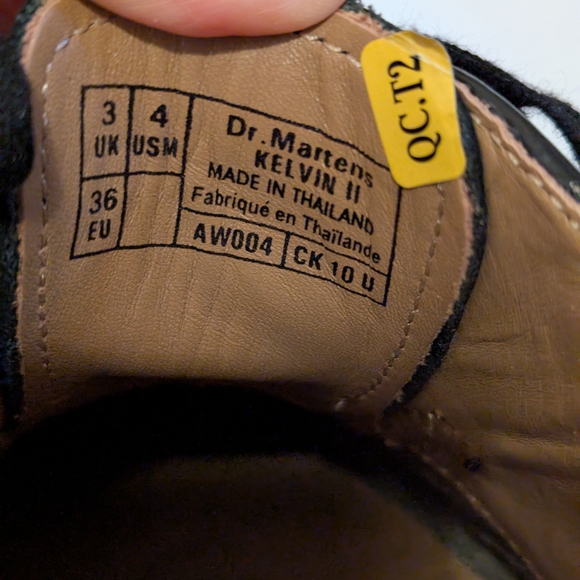 Dr. Martens Black Leather Brogue Shoes Size 36 - Picture 7 of 7